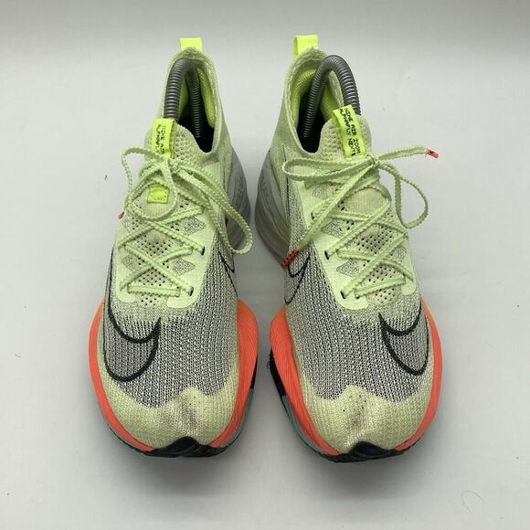 Mens Size 6.5 Nike Air Zoom Alphafly Next% Barely Volt/Orange Running CI9925-700 - Picture 3 of 9